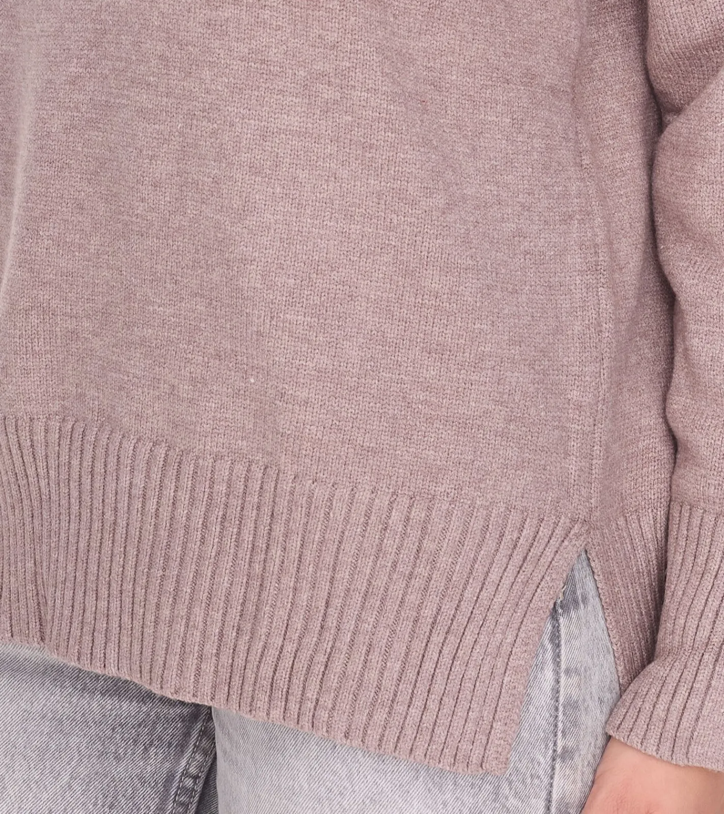 Sweater & Pullover*HECHTER PARIS Damen Strick-Pullover mit Rollkragen Langarm-Shirt 86091131 Braun