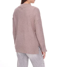 Sweater & Pullover*HECHTER PARIS Damen Strick-Pullover mit Rollkragen Langarm-Shirt 86091131 Braun