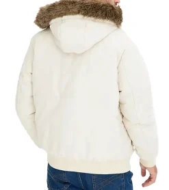 Jacken & Mäntel*O46bpx Herren Funktionsjacke mit Fellkapuze in Blousonform Outdoor-Jacke 967556 Beige