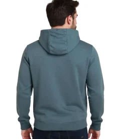 Pullover & Sweater*O46R Herren Hoodie Kapuzen-Pullover Basic-Pullover moderner Baumwoll-Pullover Sweater Türkis-Blau