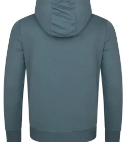Pullover & Sweater*O46R Herren Hoodie Kapuzen-Pullover Basic-Pullover moderner Baumwoll-Pullover Sweater Türkis-Blau