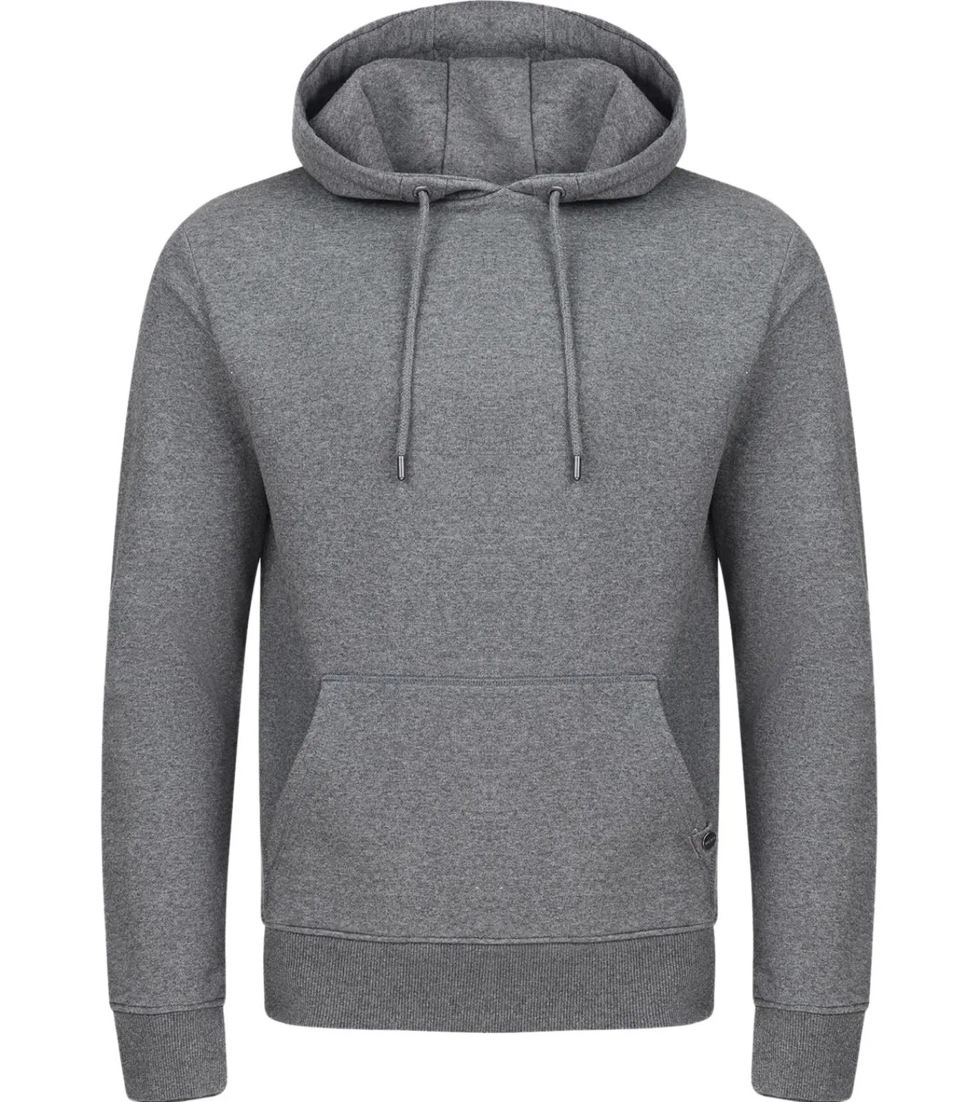 Große Größen|Pullover & Sweater*O46R Herren Hoodie Kapuzen-Pullover Basic-Pullover moderner Baumwoll-Pullover Sweater Große Größen Grau