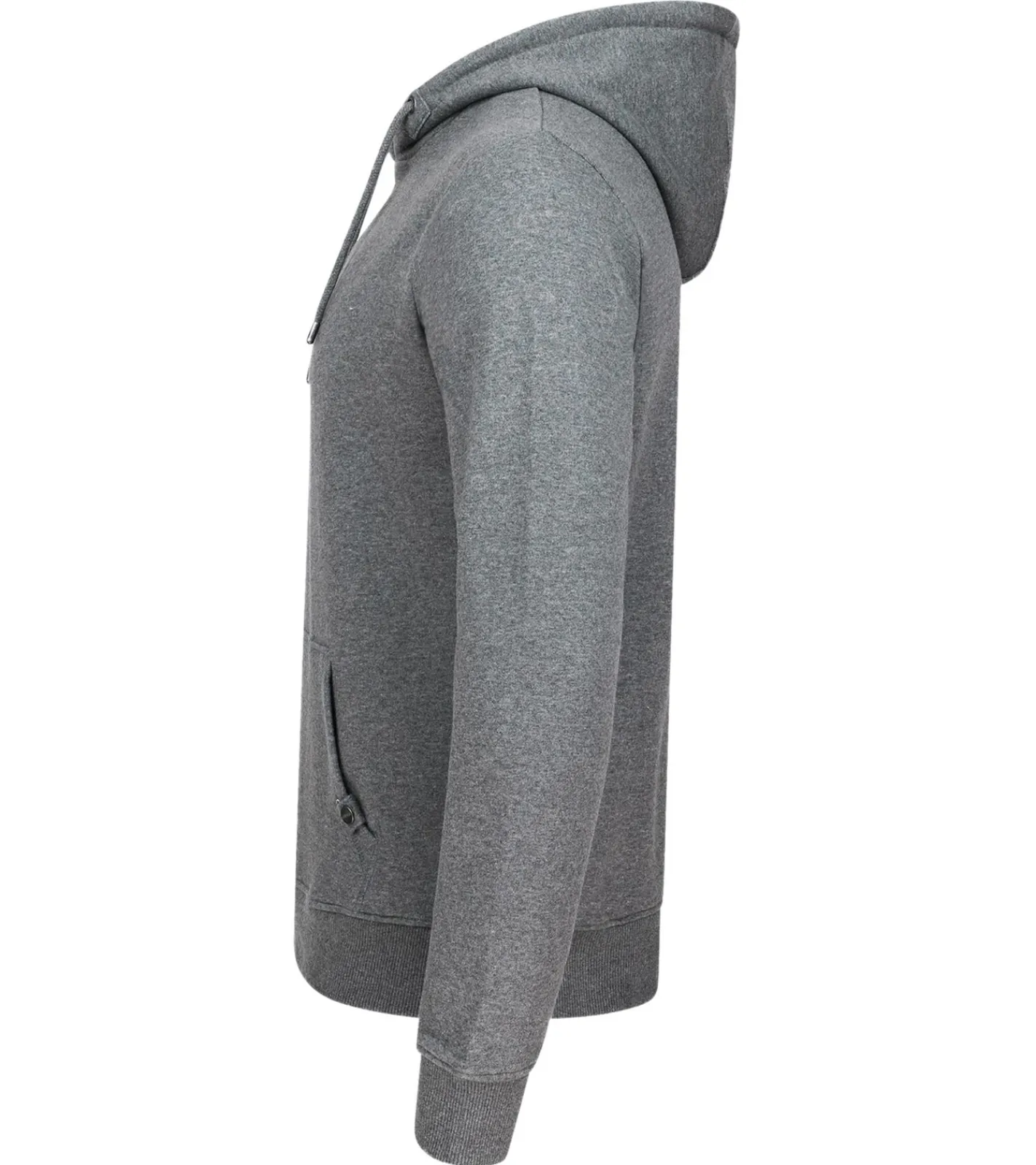 Große Größen|Pullover & Sweater*O46R Herren Hoodie Kapuzen-Pullover Basic-Pullover moderner Baumwoll-Pullover Sweater Große Größen Grau