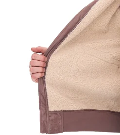 Jacken & Mäntel*O46bpx Herren Kernige Jacke in Wildlederoptik mit Teddykragen Outdoor-Jacke 955829 Hell-Braun