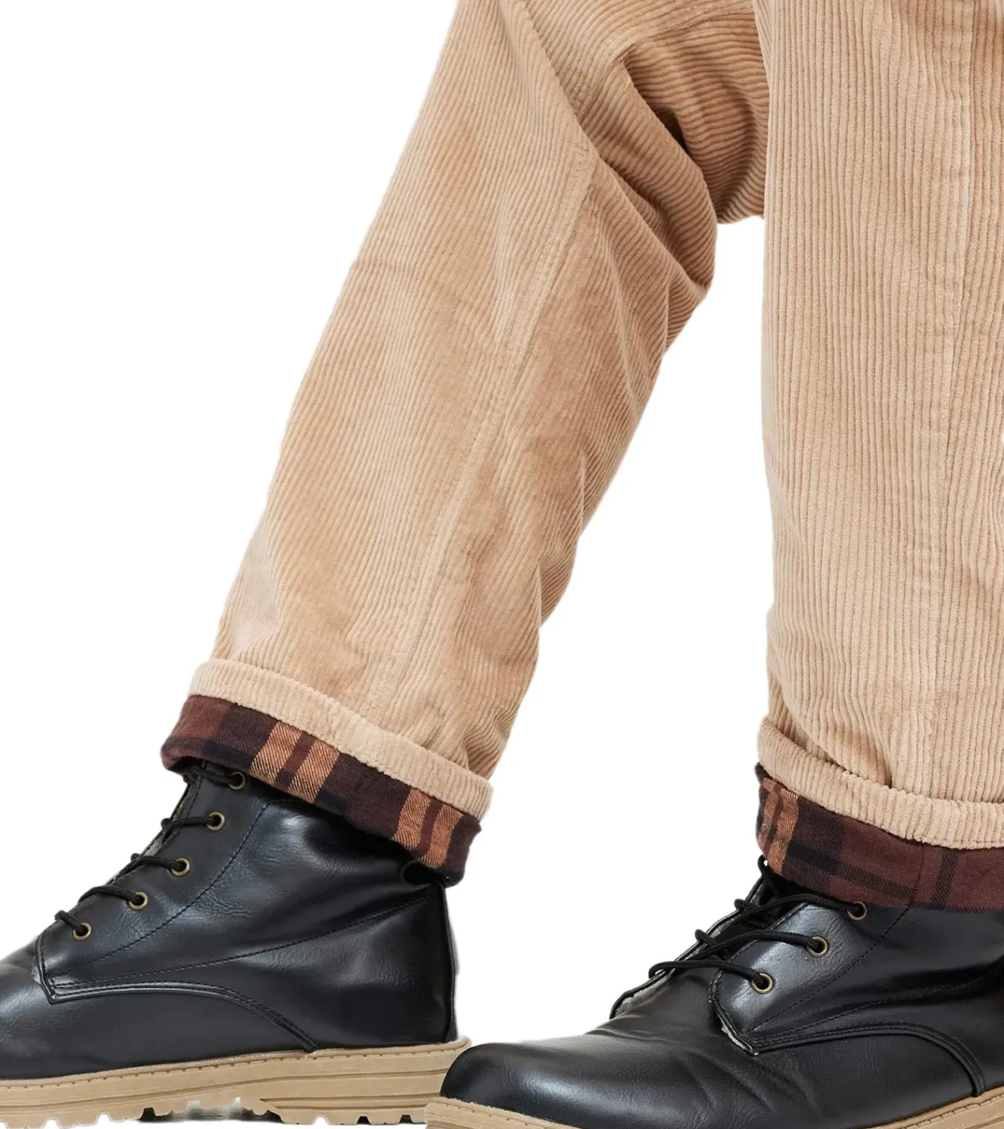 Jeans & Hosen*O46bpx Herren Thermo Relaxed Fit Cordhose mit Flanellfutter Business-Hose Baumwoll-Hose 972195 Beige