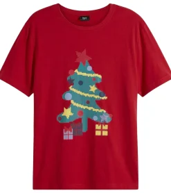 T-Shirts & Tank Tops*O46bpx Herren T-Shirt mit weihnachtlichem Motiv Baumwoll-Shirt Sommer-Shirt Kurzarm-Shirt 958089 Rot