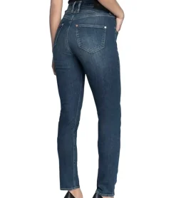 Hosen & Jeans*Herrlicher Peppy Slim Damen Hose enganliegende Denim-Jeans 5-Pocket-Hose 4904 6955 Blau
