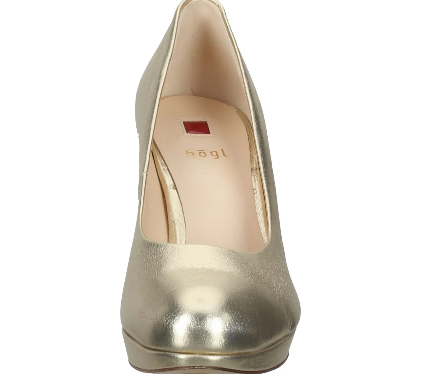 Halbschuhe & Pumps*högl Cosymetal Damen Echtleder-Pumps elegante Stilettos Abend-Schuhe 3-12 8001 7500 Platin/Gold