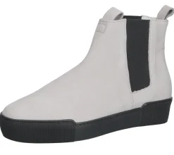 Boots & Stiefel*högl Damen Echtleder-Schuhe zeitlose Chelsea-Stiefeletten Alltags-Schuhe 2-10 3662 Grau