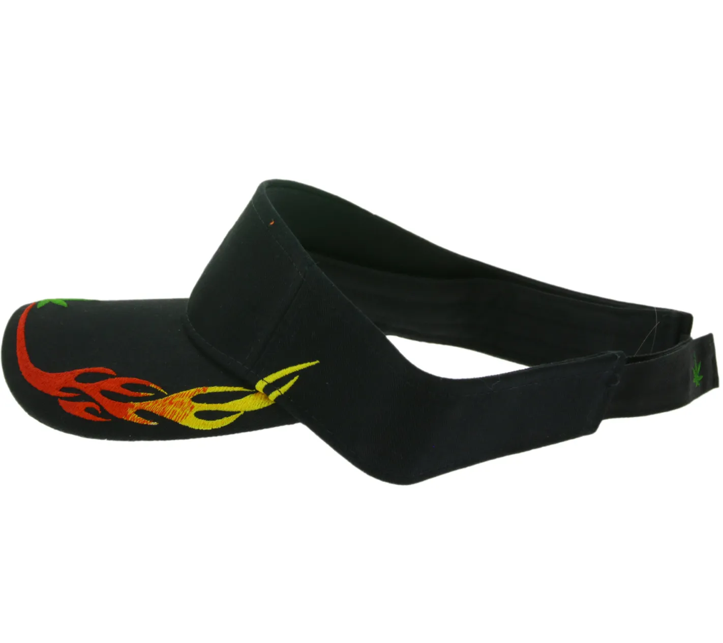 Caps & Mützen*Bio-Domes Headgear HIGHWAY 430 Unisex Visor-Cap stylische Baumwoll-Cap Sonne-Blende 7241GUY Schwarz