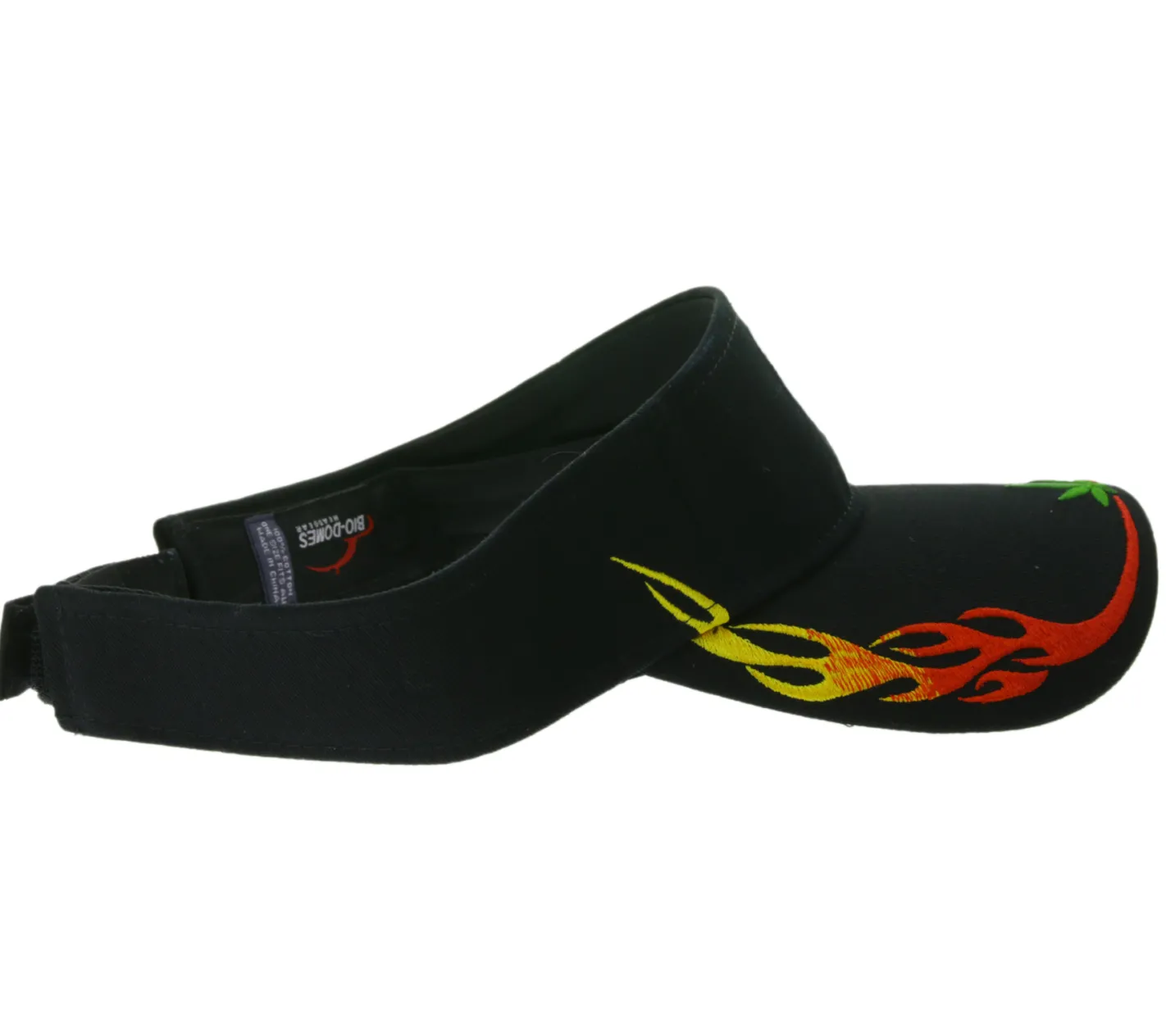 Caps & Mützen*Bio-Domes Headgear HIGHWAY 430 Unisex Visor-Cap stylische Baumwoll-Cap Sonne-Blende 7241GUY Schwarz