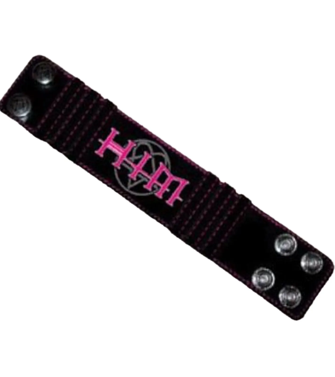 Schmuck*BioworldMerch HIM Armband Rockband mit Logo-Schriftzug Fan-Artikel Arm-Schmuck WB979445HIM Schwarz