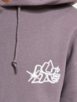 Sweater & Pullover|Pullover & Sweater*HUF Glow Hoodie helle Pflaume