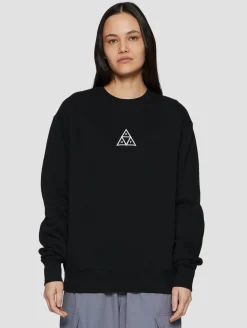 Sweater & Pullover*HUF Set Triple Triangle Rundhalspullover schwarz