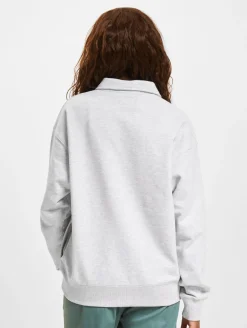 Sweater & Pullover|Pullover & Sweater*HUF Slate Quarter Zip Fleece Pullover grau meliert