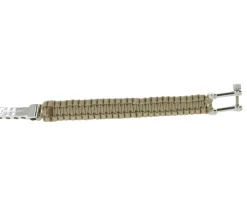 Schmuck*I-BRACE Paracord Armband Survival-Seil zum Armband geflochten aus reißfestem Parachute Cord 550 Cord IB1019 Beige