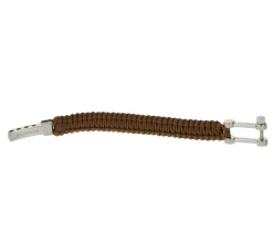 Schmuck*I-BRACE Paracord Armband Survival-Seil zum Armband geflochten aus reißfestem Parachute Cord 550 Cord IB1002 Braun