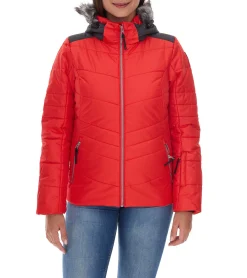 Mäntel & Jacken*ICEPEAK Damen Winter-Jacke wasserabweisende Outdoor-Jacke mit Kapuze 33517321 Rot