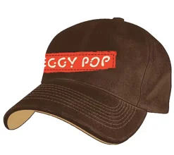 Caps & Mützen*BioworldMerch Iggy Pop Unisex Cap Baumwoll-Cap Punk-Rocker mit leicht gebogenem Schirm Base-Cap TC103531IGY Braun