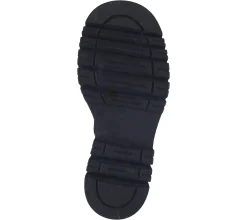 Boots & Stiefel*ILC Damen Biker-Stiefel mit derber Sohle Echtleder-Boots Schnür-Stiefel C44-3542-01 Schwarz