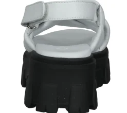 Zehentrenner & Sandalen*ILC Damen Sandalette Riemchen-Sandalen mit derber Sohle Echtleder C45-8541-02 Weiß