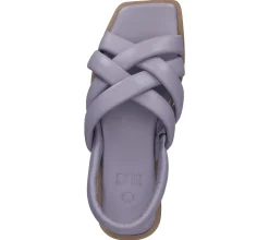 Zehentrenner & Sandalen*ILC Evelyn Soft Damen Sandalette Riemchen-Sandalen Echtleder C45-8580 -31 Flieder
