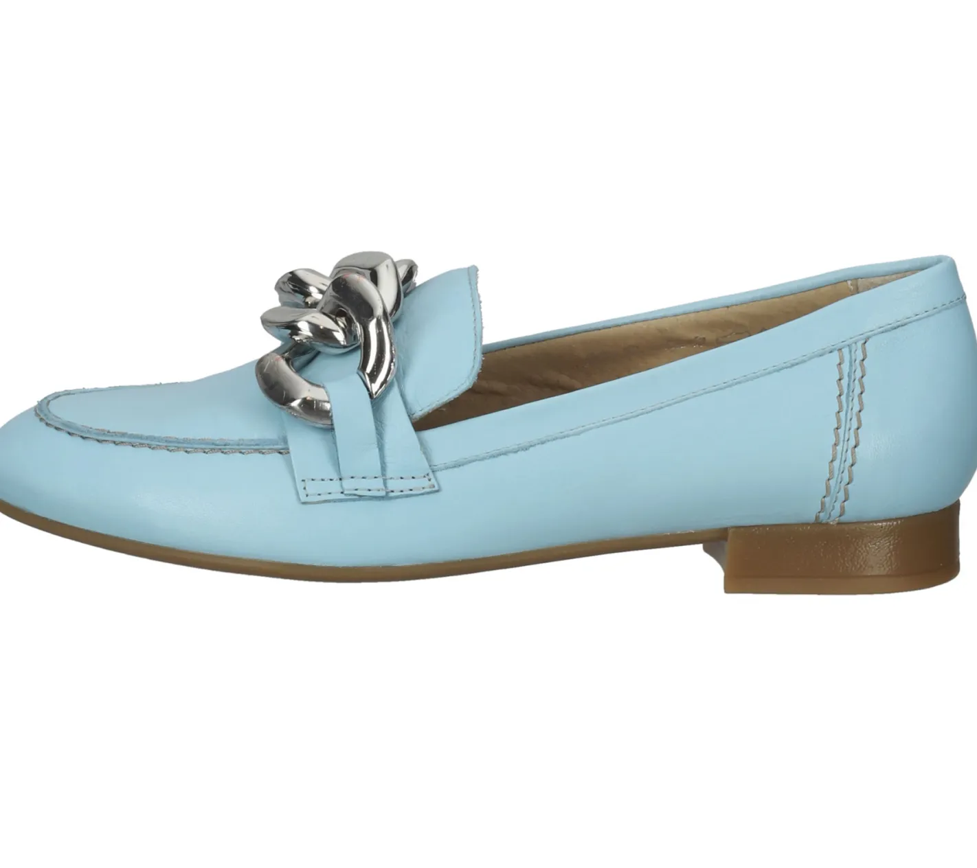 Ballerinas & Slipper*ILC Hilart Damen Echtleder-Slipper Loafer Sommer-Schuhe Schlupf-Schuhe C45-8502 -11 Blau