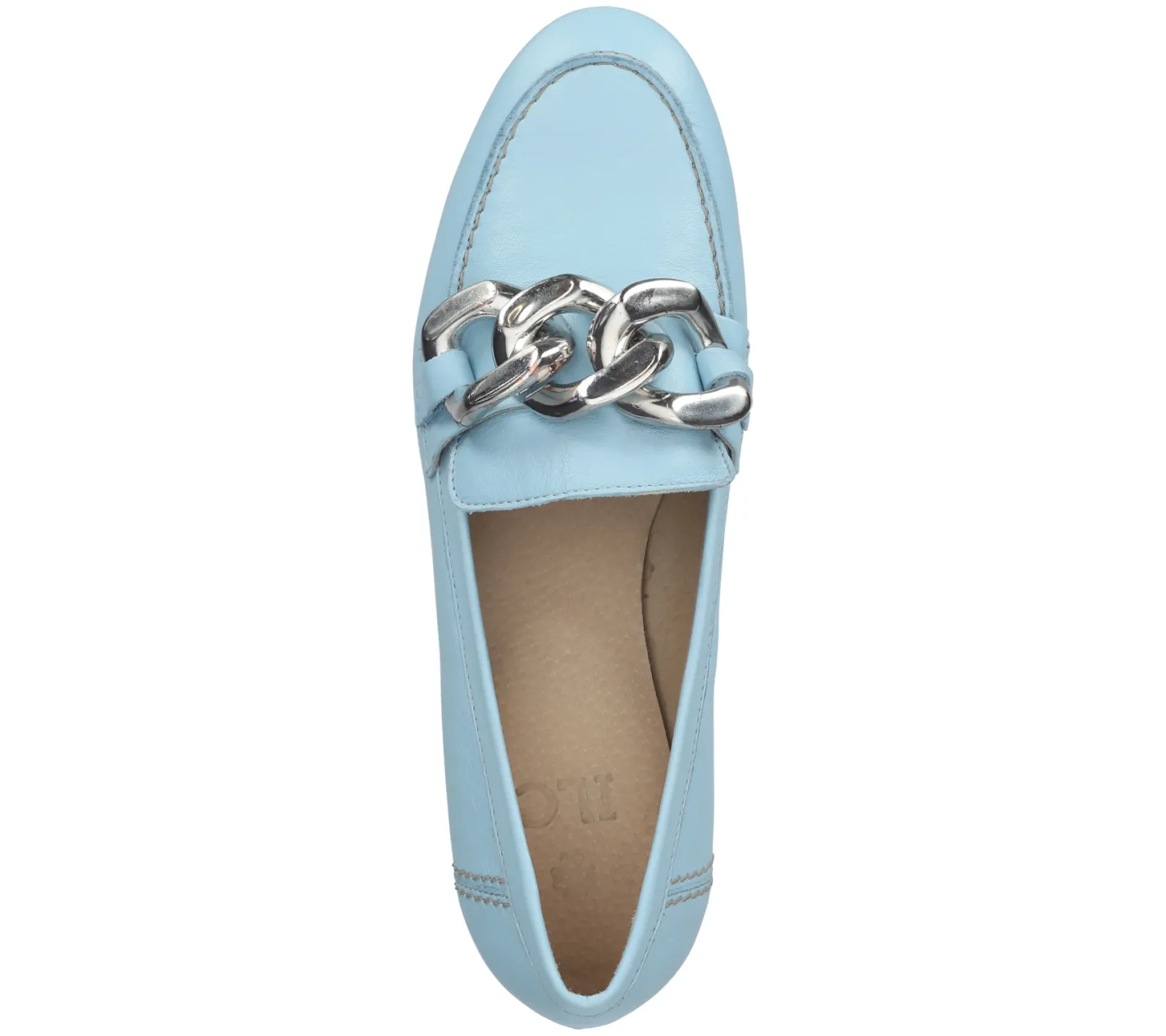 Ballerinas & Slipper*ILC Hilart Damen Echtleder-Slipper Loafer Sommer-Schuhe Schlupf-Schuhe C45-8502 -11 Blau