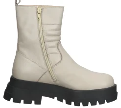 Boots & Stiefel*ILC Nepels 2-01 Damen Stiefel in Biker-Optik Herbst-Schuhe mit Steppung C44-6101-06 Beige