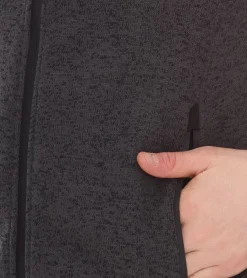 Jacken & Mäntel*ILLMATIC Mingo Herren Übergangsjacke mit hochschließendem Reißverschluss Zip-Jacke in Fleece-Optik IL007 Grau