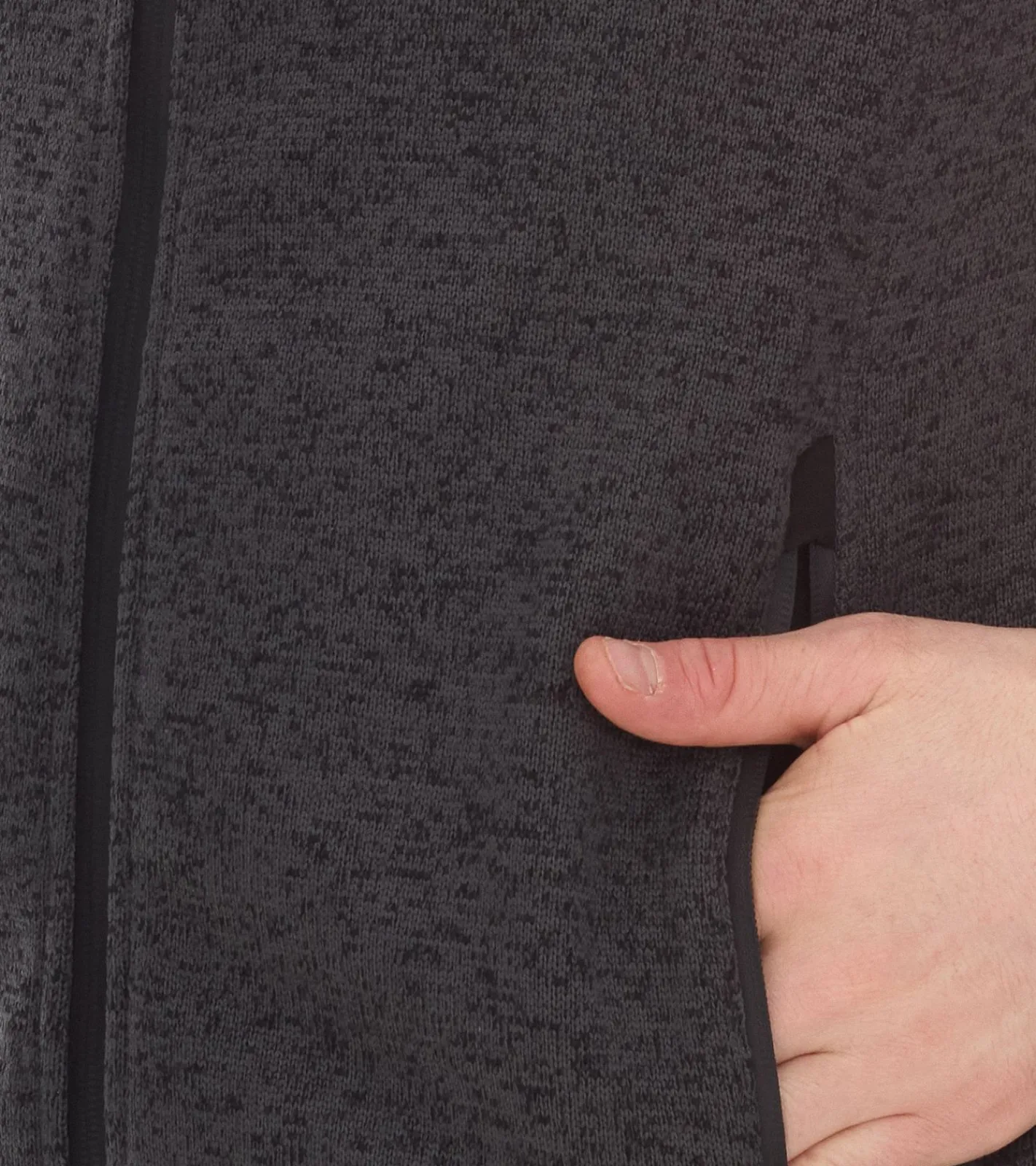 Jacken & Mäntel*ILLMATIC Mingo Herren Übergangsjacke mit hochschließendem Reißverschluss Zip-Jacke in Fleece-Optik IL007 Grau