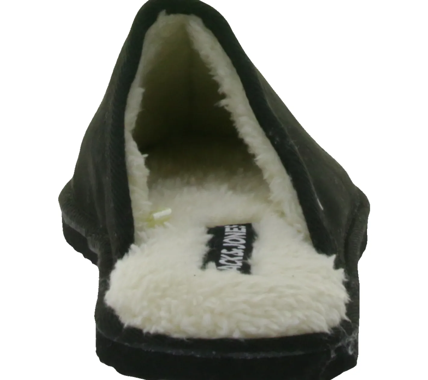Hausschuhe & Pantoffeln*Jack & Jones Dudely Hausschuh gefütterte Pantoffeln Hausschlappen 12187557 Schwarz