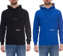 Pullover & Sweater*Jack & Jones Elegacy Herren Hoodie Kapuzen-Pullover Baumwoll-Sweater 12256534 in Schwarz oder Blau