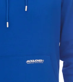 Pullover & Sweater*Jack & Jones Elegacy Herren Hoodie Kapuzen-Pullover Baumwoll-Sweater 12256534 in Schwarz oder Blau