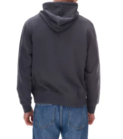 Pullover & Sweater*Jack & Jones Esterbro Newton Herren Kapuzen-Pullover Baumwoll-Pullover mit Originals Studio Print 12266801 Grau