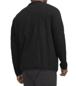 Pullover & Sweater*Jack & Jones Herren schlichter Troyer-Pullover Baumwoll-Pullover mit Stehkragen Langarm-Shirt 12266649 Schwarz oder Grau