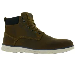 Stiefel & Boots|Turnschuhe & Sneaker*Jack & Jones Tubar Schnürboots Herren Stiefel aus Echtleder Winter-Schuhe in 12159513 oder 12159516 Hellbraun Dunkelbraun