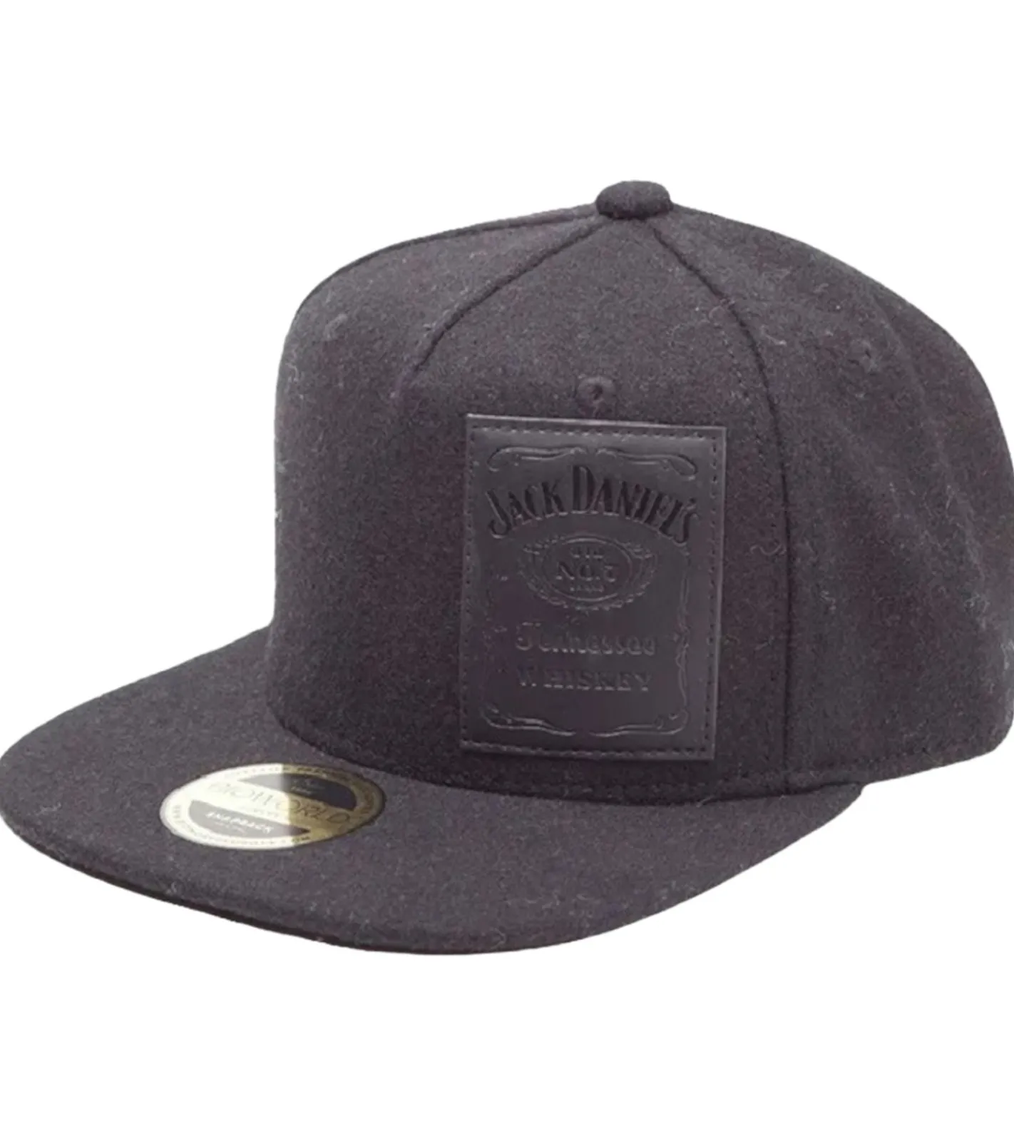 Caps & Mützen*BioworldMerch Jack Daniel's Unisex Base Cap Flat-Rim Freizeit-Cap mit Klettverschluss Snapback-Cappy SB140101JDS Schwarz
