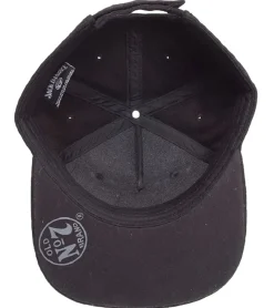 Caps & Mützen*BioworldMerch Jack Daniel's Unisex Base Cap Flat-Rim Freizeit-Cap mit Klettverschluss Snapback-Cappy SB140101JDS Schwarz
