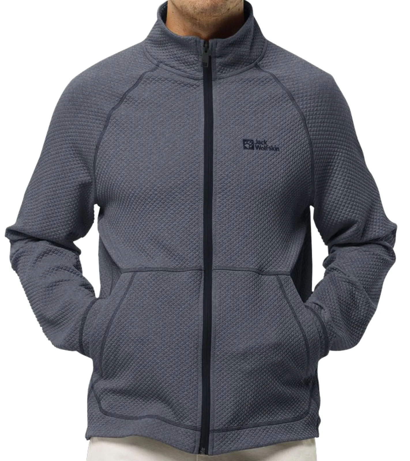 Pullover & Sweater|Jacken & Mäntel*Jack Wolfskin Fernweh Jkt Herren Jacke Übergangs-Jacke mit Stehkragen 1711471_6000_003 Grau