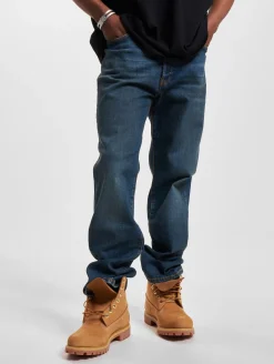 Jeans & Hosen*JEANERICA Herren Baumwoll-Jeans im Loose Fit Style Freizeit-Jeans dunkelblau