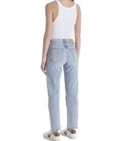 Jeans & Hosen*JEANERICA 5-Pocket-Jeans im Slim Fit im Vintage-Stil Slim-Jeans A5PD-SM001-200 Hellblau