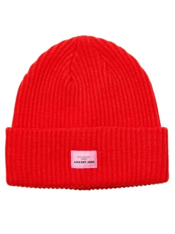 Caps & Mützen*JJXX Othelia Knit Beanie Mützen feurig rot