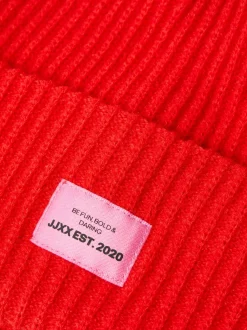 Caps & Mützen*JJXX Othelia Knit Beanie Mützen feurig rot