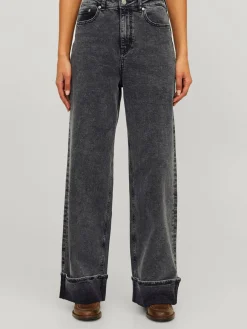 Hosen & Jeans*JJXX Tokyo Wide Fold High Waist Jeans grauer Denim