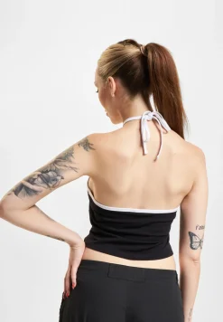 Tops & T-Shirts*Juicy Couture Kontrast Neckholder Tops schwarz