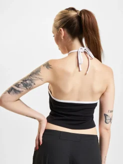 Tops & T-Shirts*Juicy Couture Kontrast Neckholder Tops schwarz