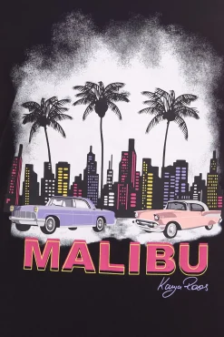 Tops & T-Shirts*KangaROOS Damen Baumwoll-Shirt T-Shirt mit großem Aufdruck Auto-Shirt 20789732 Schwarz