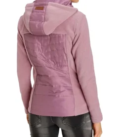 Mäntel & Jacken*KangaROOS Damen Fleece-Jacke nachhaltige Steppjacke mit Kapuze Übergangs-Jacke 49600062 Rosa