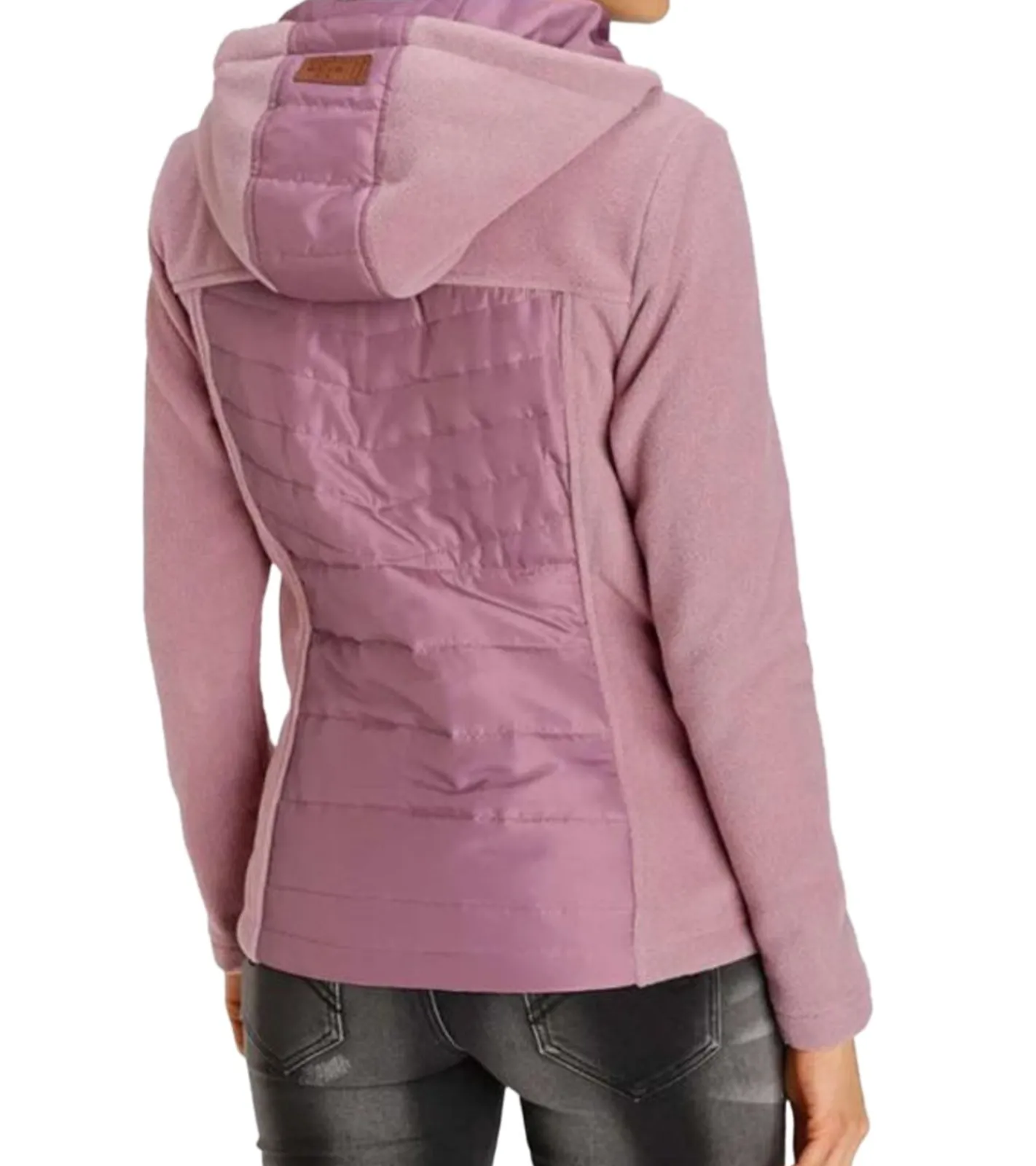 Mäntel & Jacken*KangaROOS Damen Fleece-Jacke nachhaltige Steppjacke mit Kapuze Übergangs-Jacke 49600062 Rosa